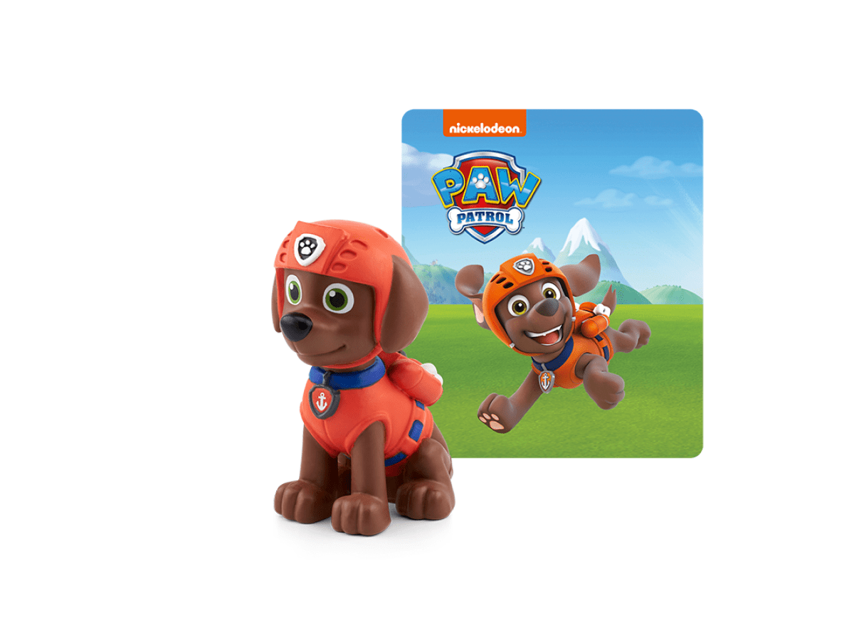 Zuma audio figurine with content illustration