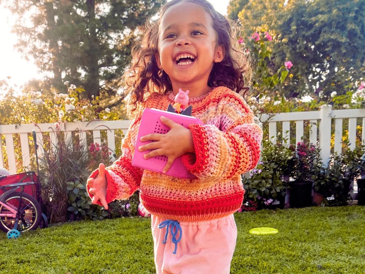 Child Playing With Peppa Pig: On The Road With Peppa Tonie