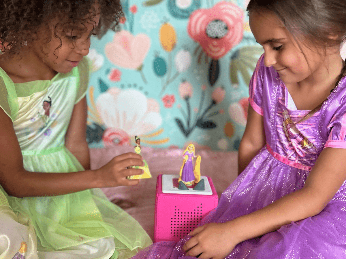 Child Playing With Disney Tangled Tonie