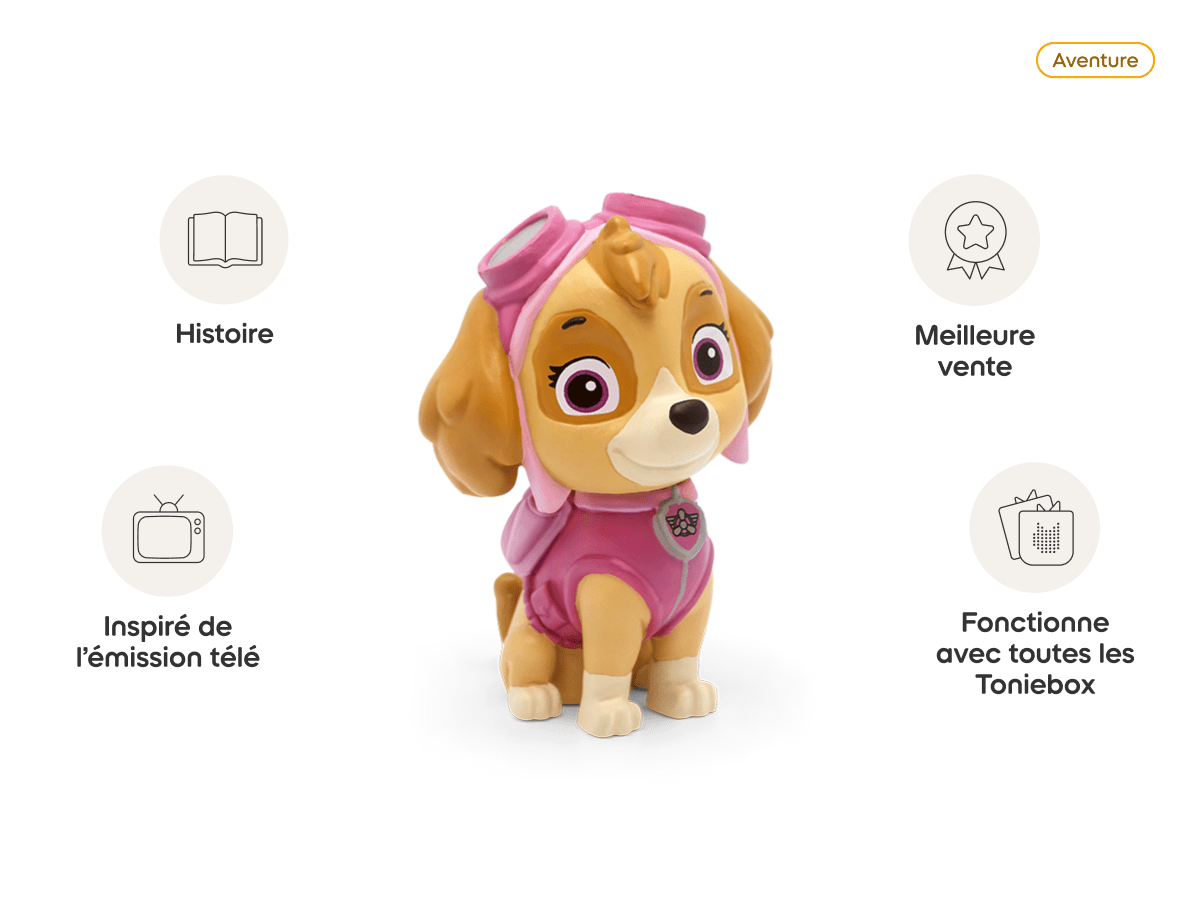 La Pat' Patrouille Stella Tonie audio figurine from the adventure category, inspiring audio journeys and imaginative play