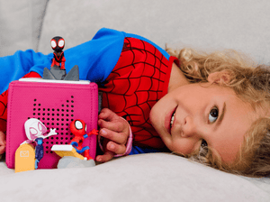 Child Playing With Marvel'S Spidey And His Amazing Friends: Spin Tonie