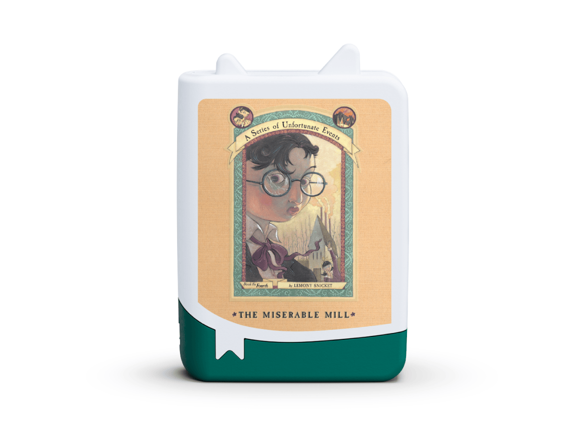 A Series of Unfortunate Events Tonie audio figurine for the Toniebox, which plays audio content