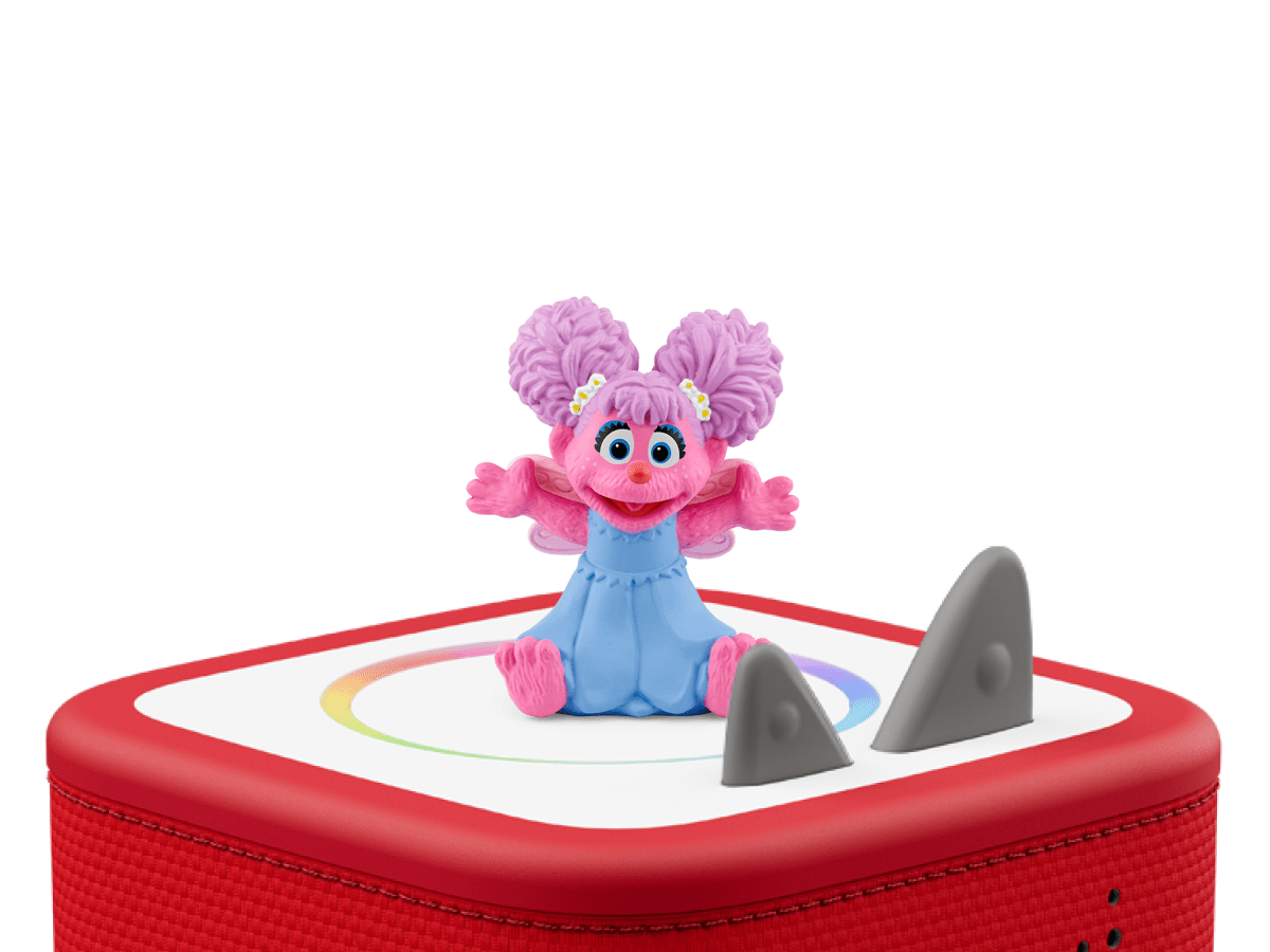 Sesame Street- Abby Cadabby Tonie on a red Toniebox 2 ready to play audio stories and songs