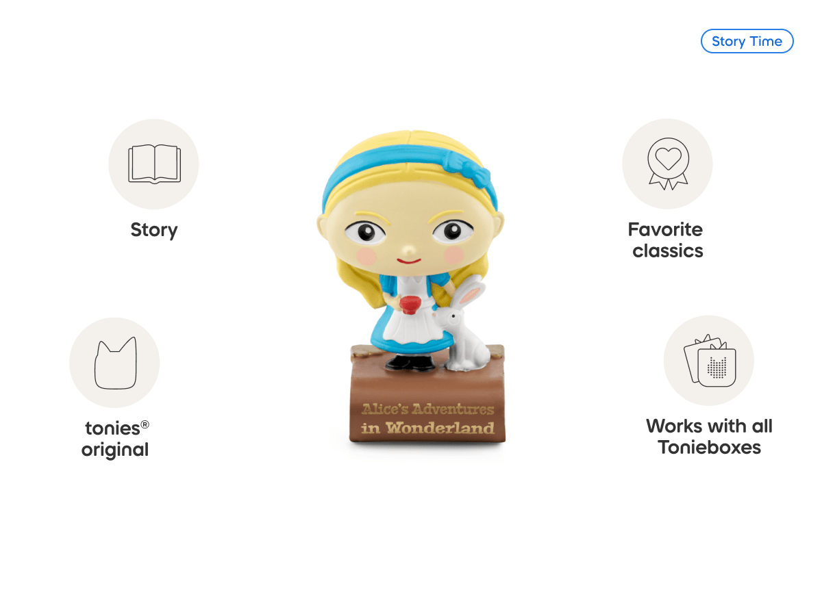 Favorite Classics- Alice in Wonderland Tonie audio figurine, inspiring audio journeys and imaginative play