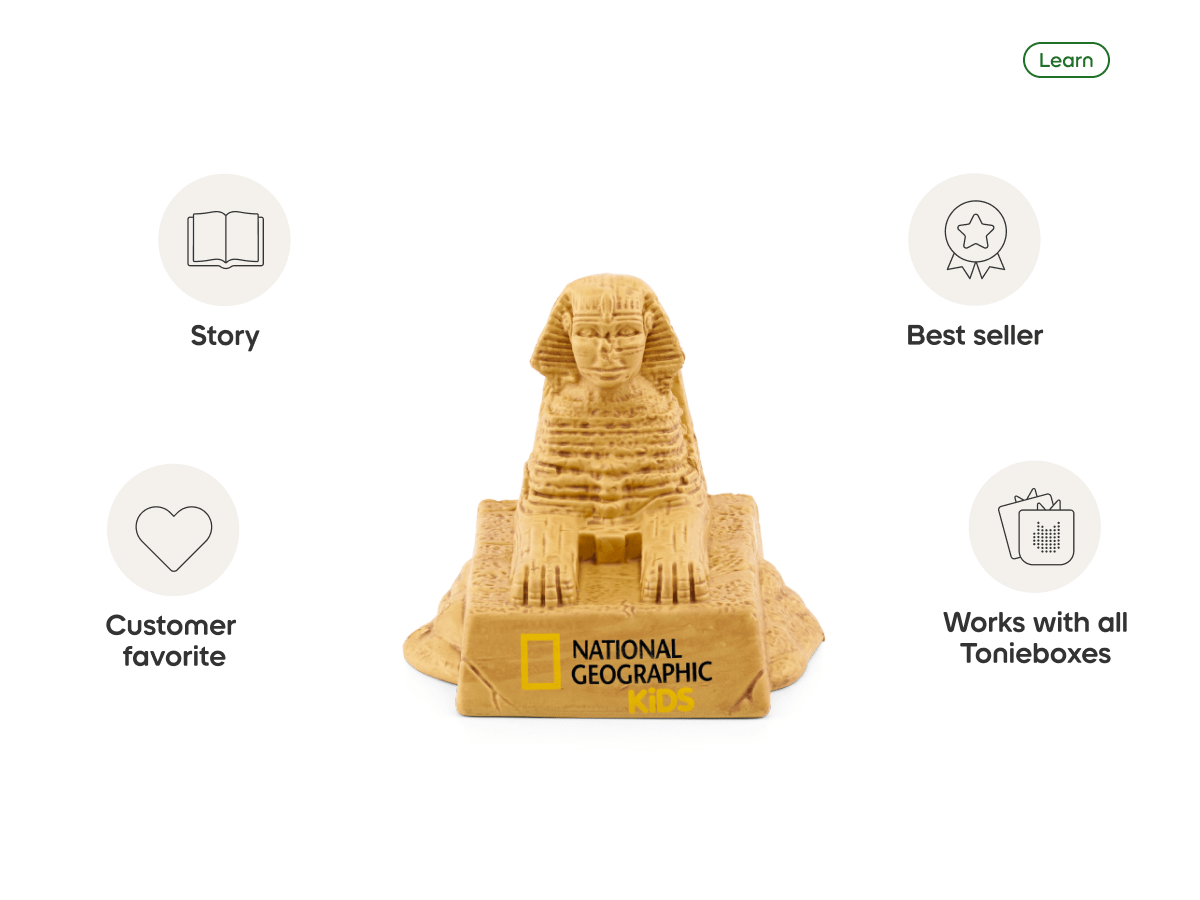 National Geographic Kids - Ancient Egypt audio figurine, inspiring audio journeys and imaginative play
