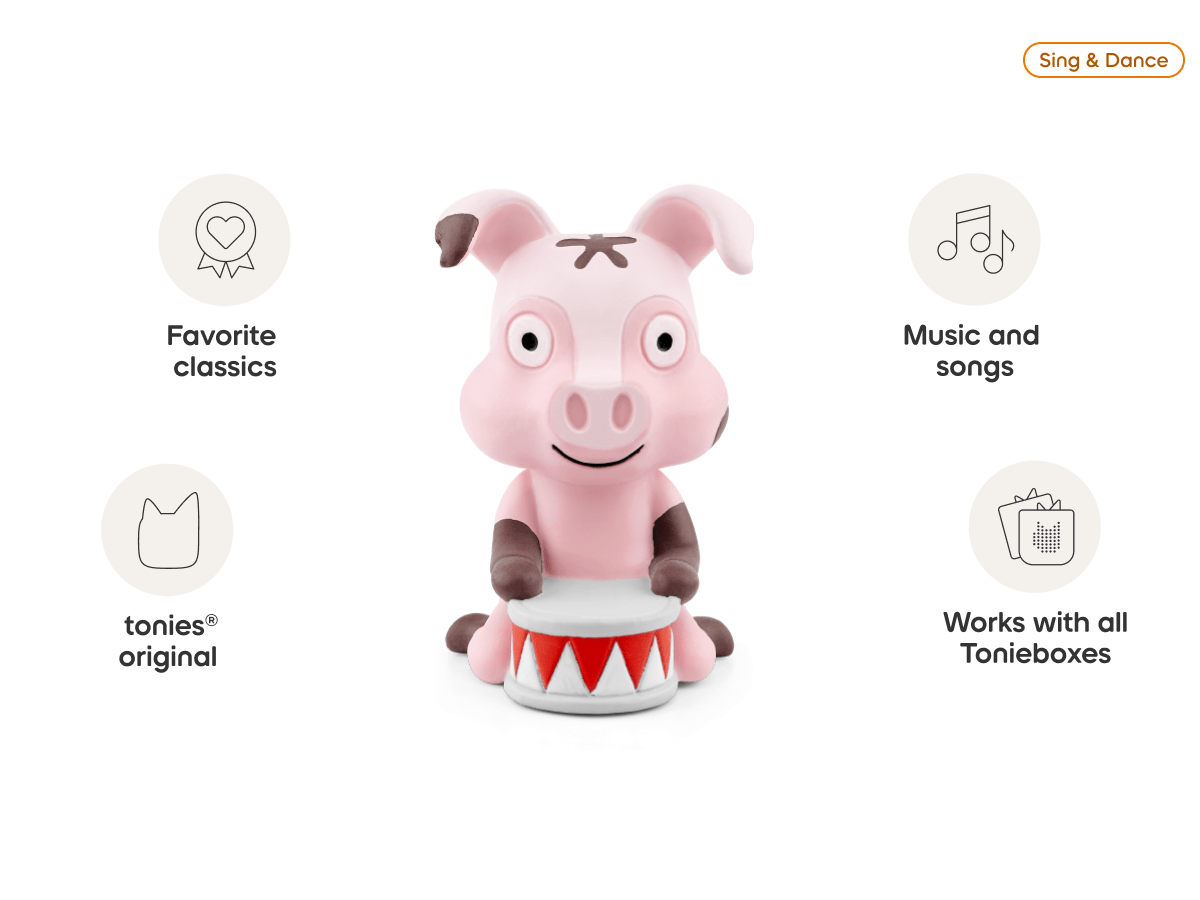 Favourite Children's Songs: Animal Songs Tonie audio figurine, inspiring audio journeys and imaginative play