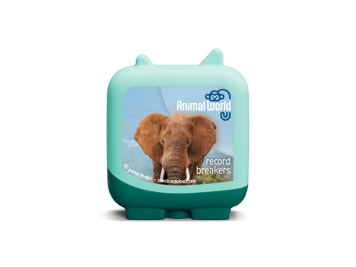 animal world record breakers clever tonies audio figurine for the Toniebox, which plays audio content