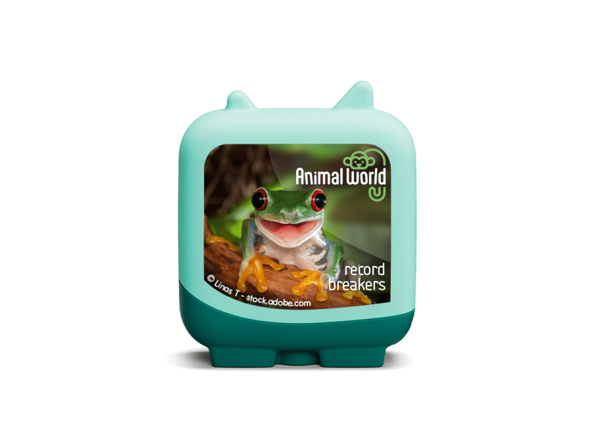 animal world record breakers clever tonies audio figurine for the Toniebox, which plays audio content