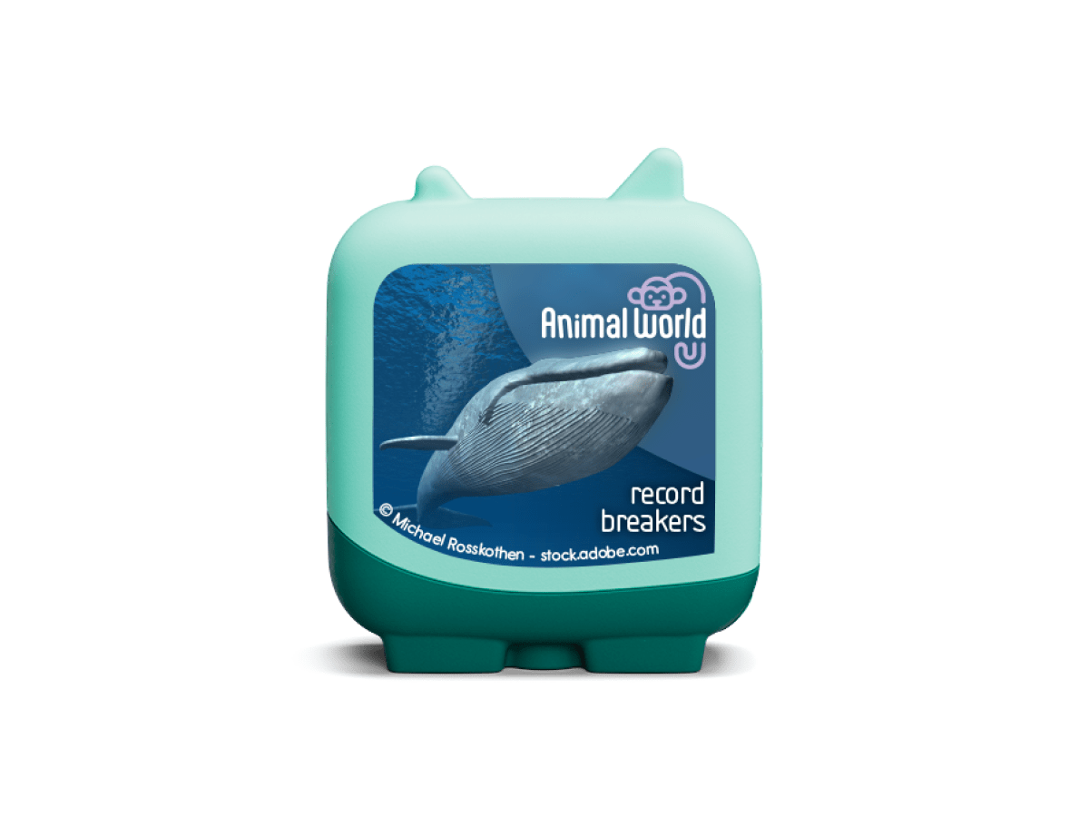 animal world record breakers clever tonies audio figurine for the Toniebox, which plays audio content