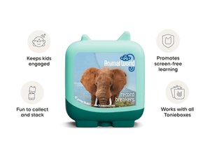 animal world record breakers audio figurine, inspiring audio journeys and imaginative play