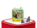 animals of africa clever tonies on a red Toniebox 2 ready to play audio stories and songs