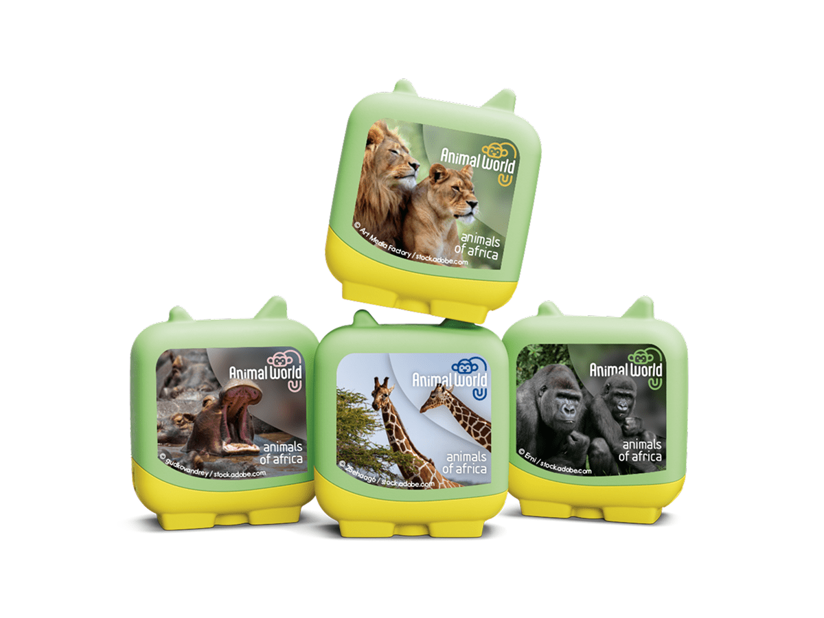animals of africa clever tonies audio figurine for the Toniebox, which plays audio content