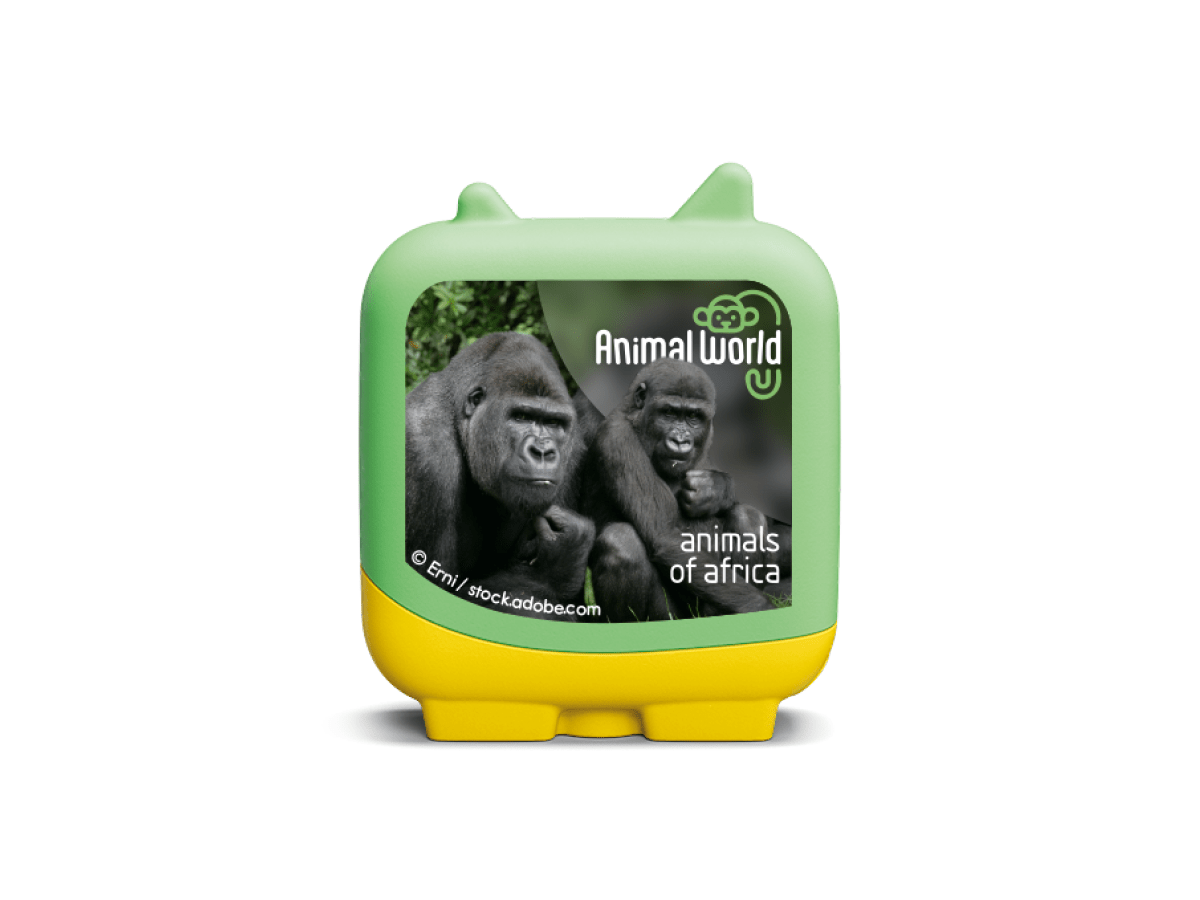 animals of africa clever tonies audio figurine for the Toniebox, which plays audio content