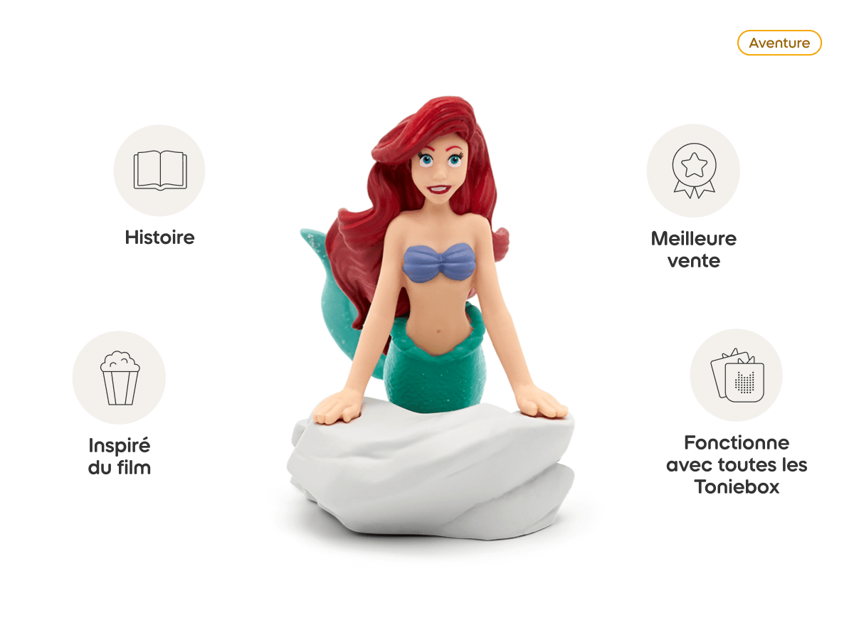 Disney Ariel, La Petite Sirène Tonie (Français) audio figurine, inspiring audio journeys and imaginative play