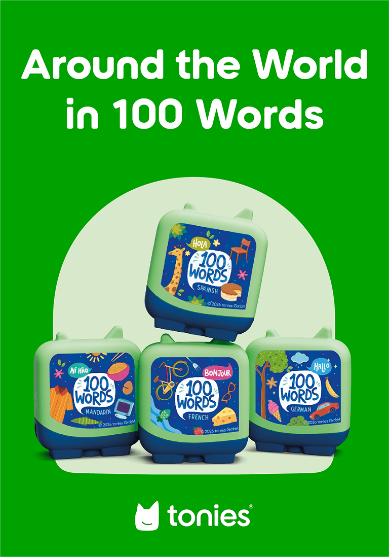 Around the World in 100 Words Pocket Tonies - 4 Pack | Illustration