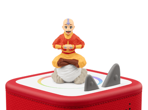 Avatar The Last Airbender - Aang Tonie on a red Toniebox 2 ready to play audio stories and songs