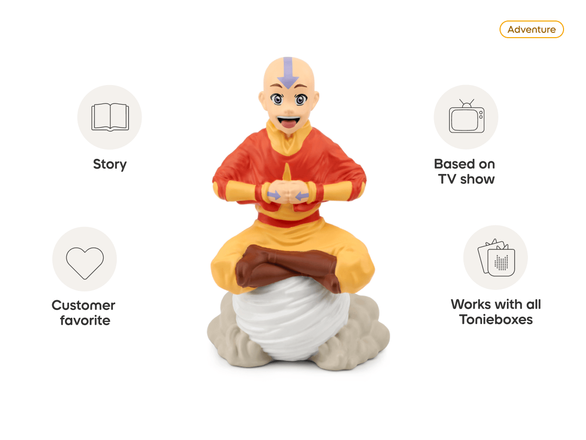 Avatar The Last Airbender - Aang Tonie audio figurine from the adventure category, inspiring audio journeys and imaginative play