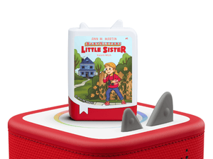 Baby-Sitters Little Sister Book Tonies - 4 Pack on a Red Toniebox 2 ready to play audio stories and songs curated for older listeners