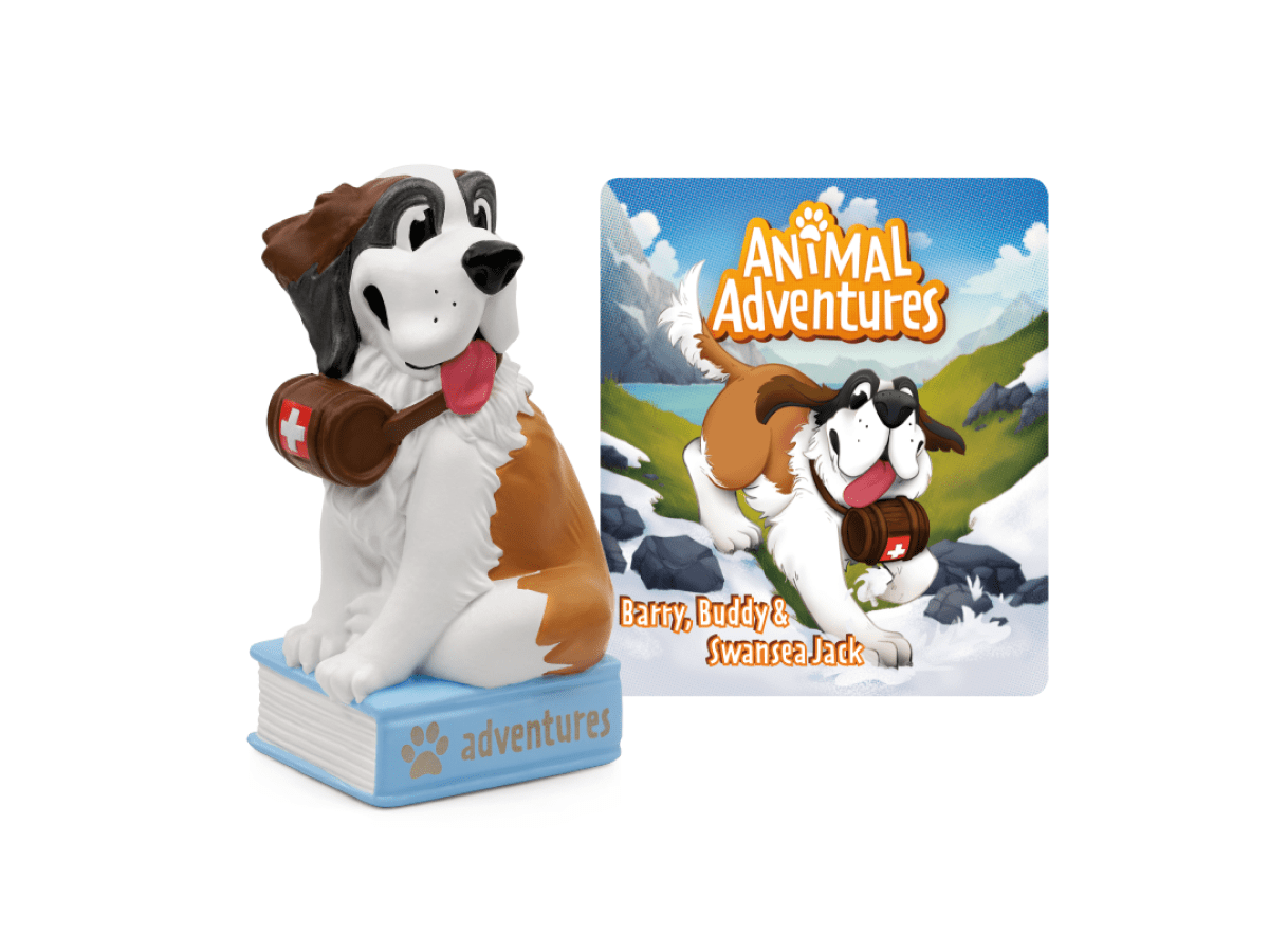 Animal Adventures- Saint Bernard Tonie audio figurine with content illustration