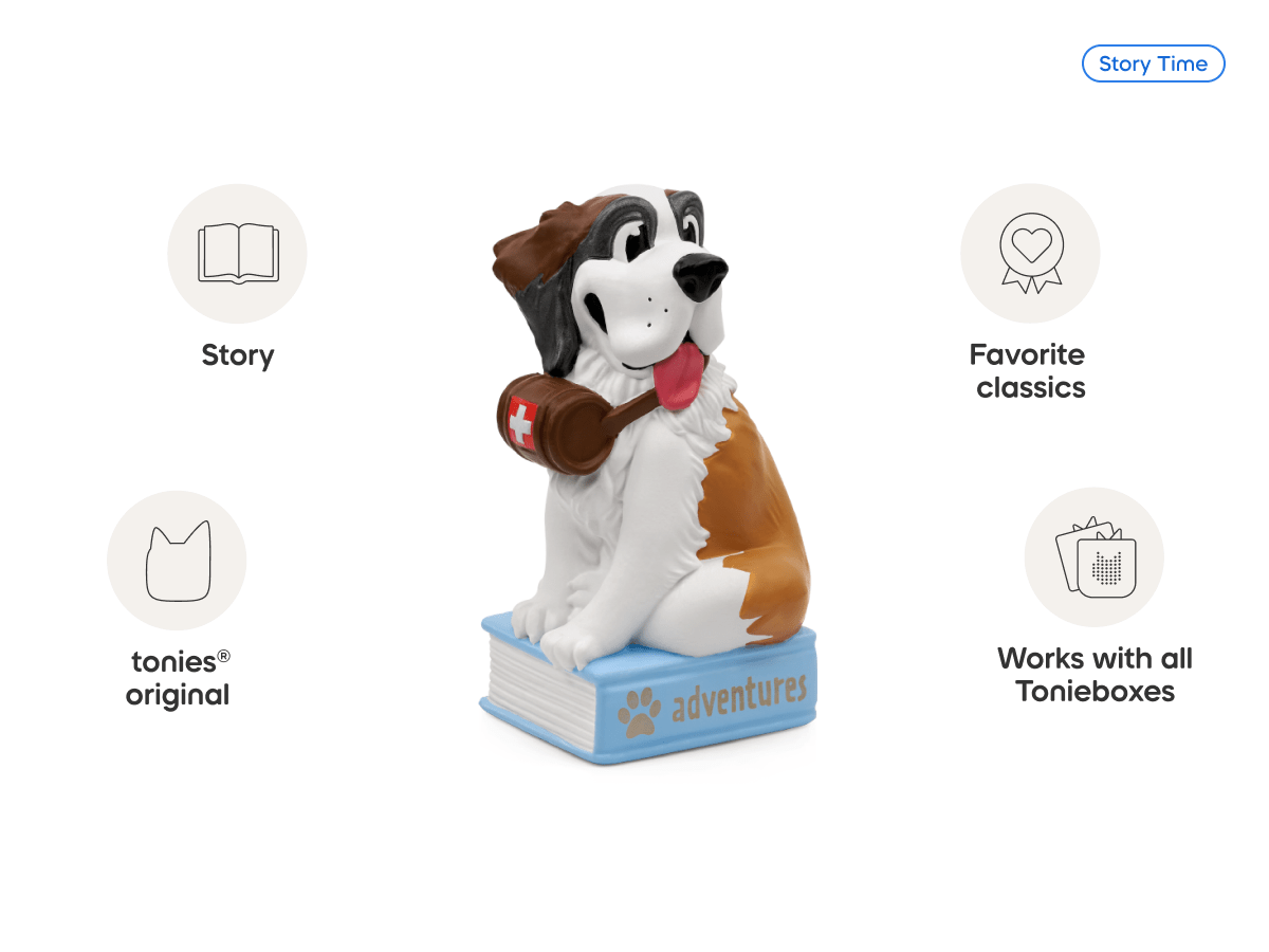 Animal Adventures- Saint Bernard Tonie audio figurine, inspiring audio journeys and imaginative play
