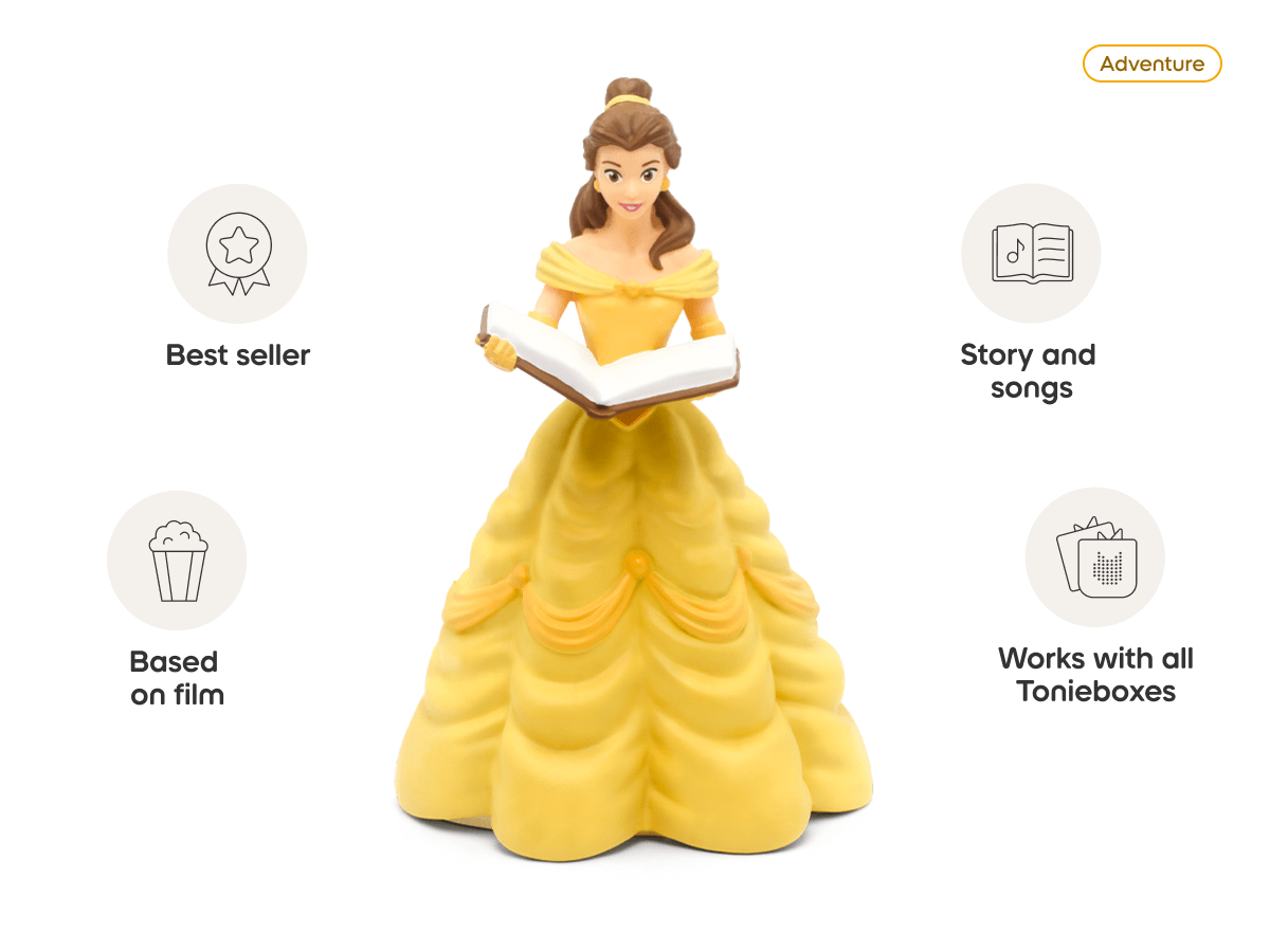 Disney Beauty & the Beast Tonie audio figurine, inspiring audio journeys and imaginative play