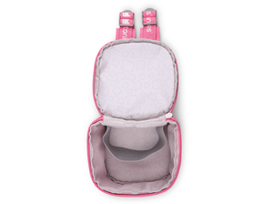 Toniebox Lite Backpack Berry Pink open view and empty