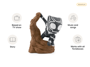 Marvel's Spidey and His Amazing Friends Black Panther Tonie audio figurine, inspiring audio journeys and imaginative play