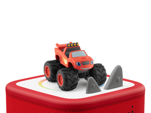 Blaze & the Monster Machines Tonie on a red Toniebox 2 ready to play audio stories and songs