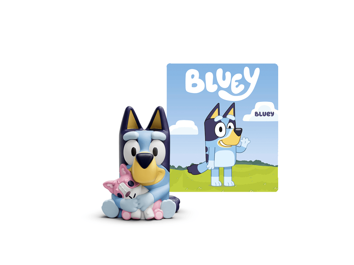 Bluey Tonie audio figurine with content illustration