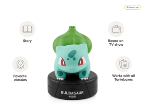 Pokémon Bulbasaur Tonie audio figurine from the adventure category, inspiring audio journeys and imaginative play