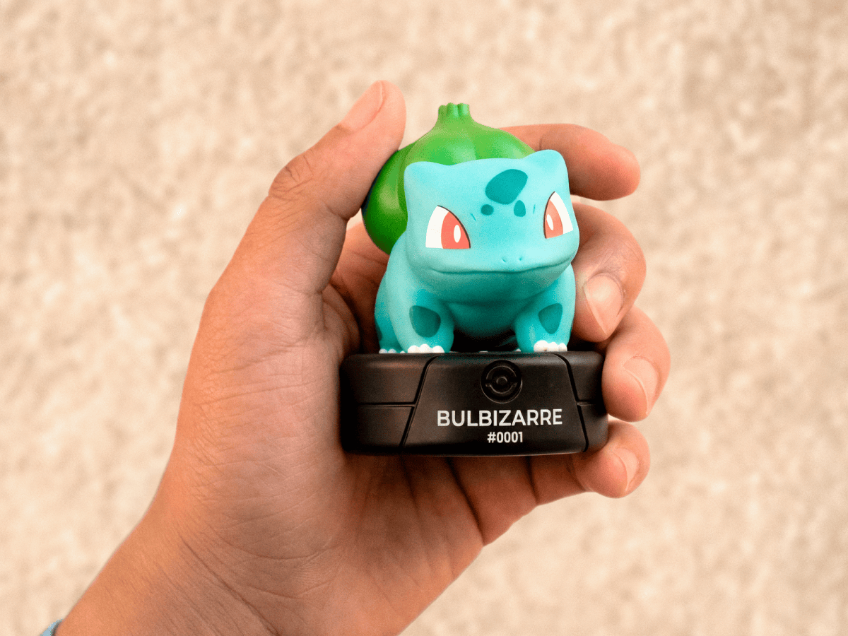 child holding a french pokemon Tonie 