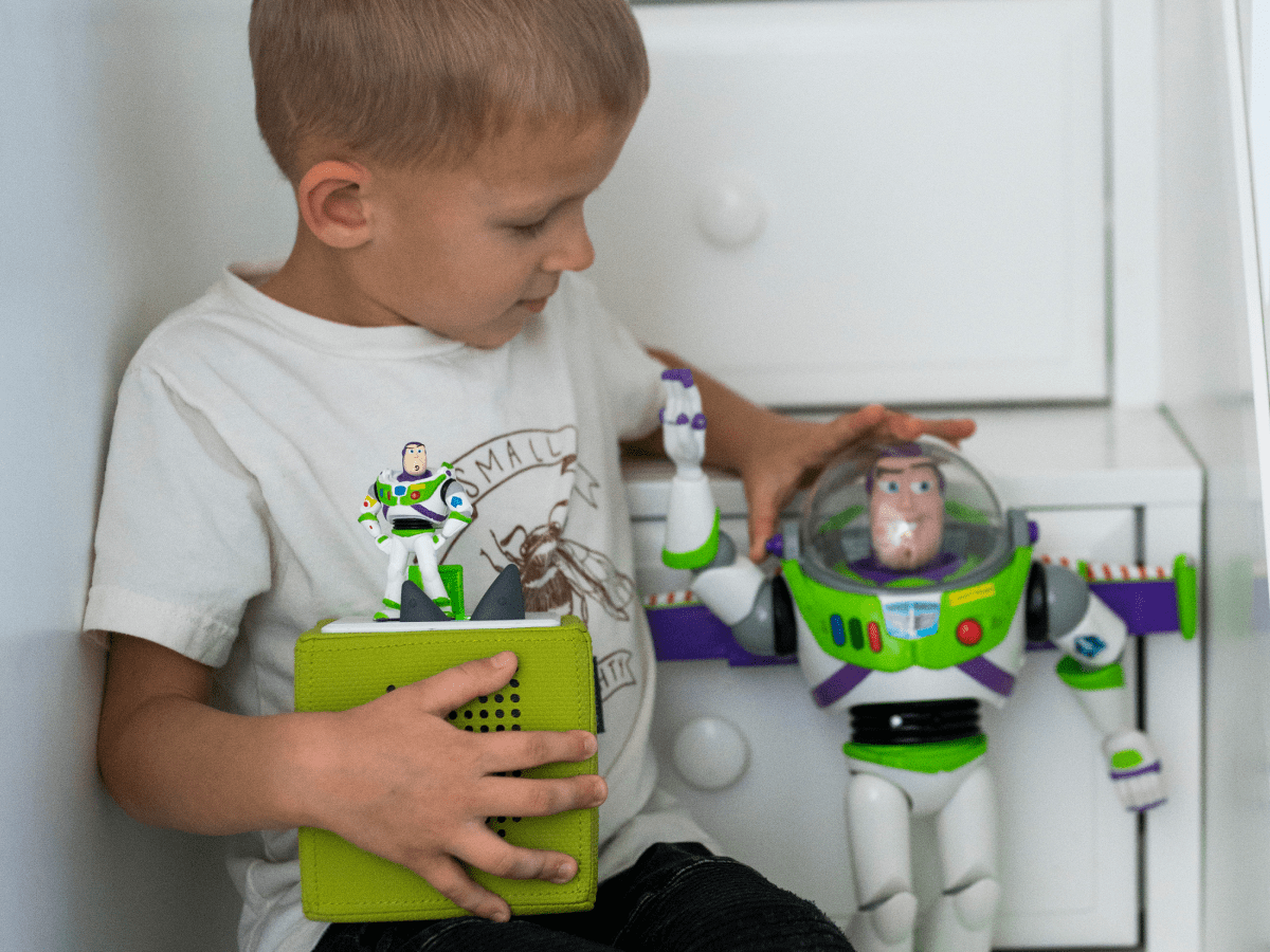 Child Playing With Disney & Pixar Toy Story 2: Buzz Lightyear Tonie