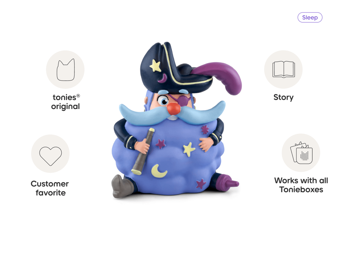 Calm x tonies - Cap'n Dreambeard audio figurine, inspiring audio journeys and imaginative play
