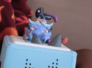 Child Playing With Calm X Tonies: Cap'N Dreambeard Tonie