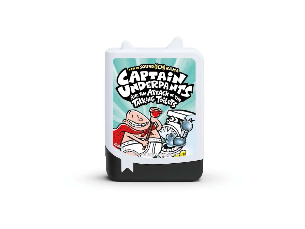 captain underpants audio figurine for the Toniebox, which plays audio content
