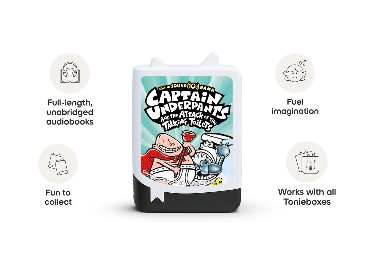 captain underpants audio figurine, inspiring audio journeys and imaginative play