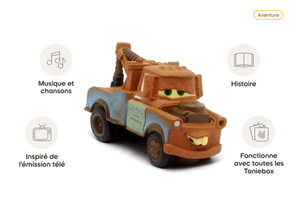 Disney-Cars 2 - Mater (French) Tonie audio figurine from the aventure category, inspiring audio journeys and imaginative play