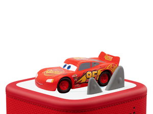 Disney & Pixar Cars: Lightning McQueen Tonie on a red Toniebox 2 ready to play audio stories and songs