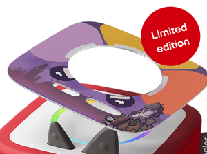 Tonieplay-The Junior Detectives Case of the Missing Genius Disc on red Toniebox 2 an audio player for kids