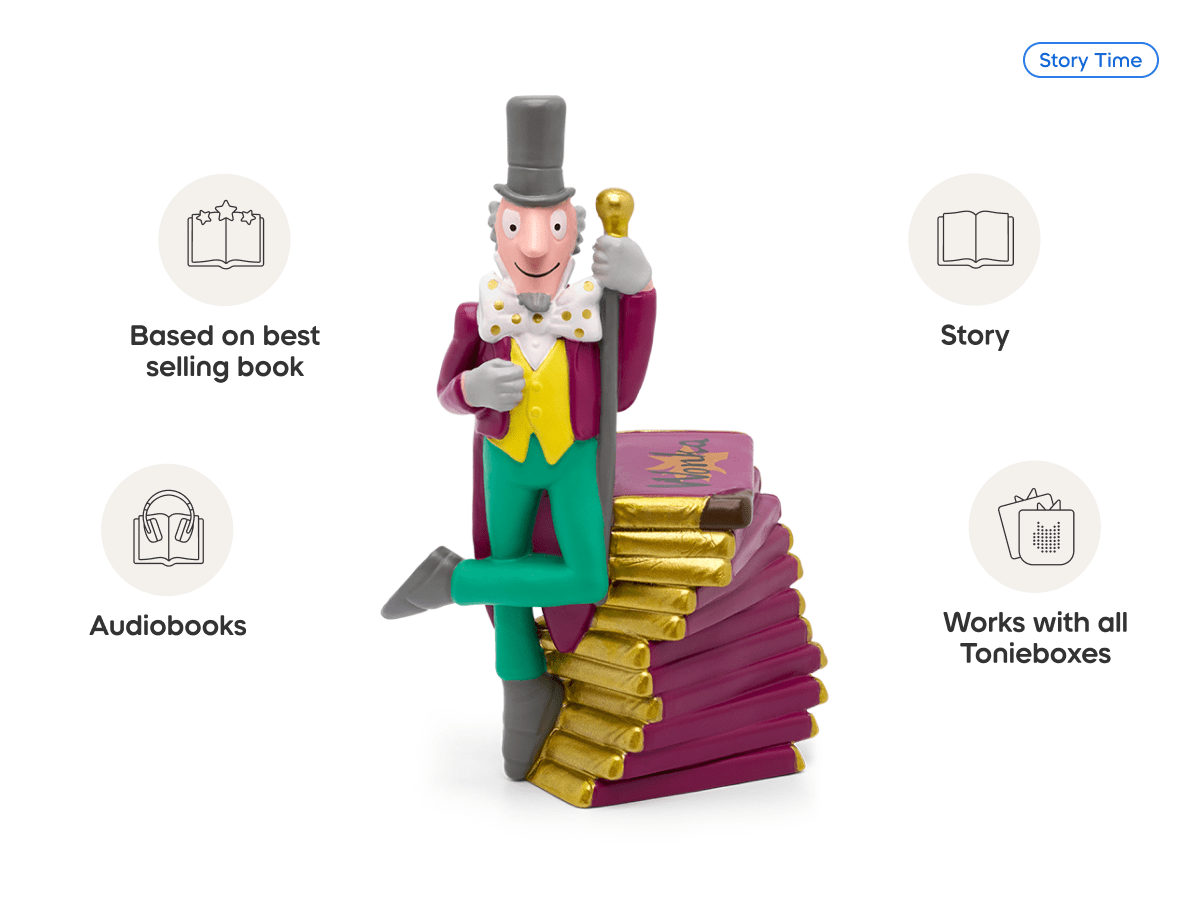Roald Dahl Charlie and the Chocolate Factory Toni audio figurine, inspiring audio journeys and imaginative play