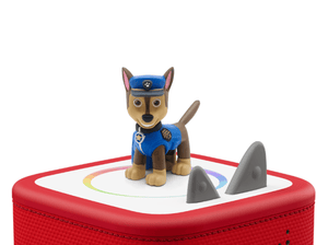 PAW Patrol: Chase Tonie on a red Toniebox 2 ready to play audio stories and songs