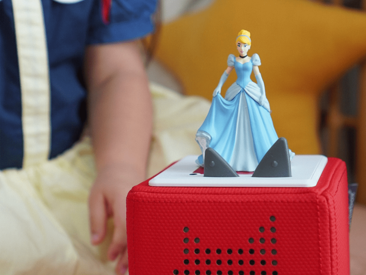 Child Playing With Disney Cinderella Tonie