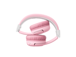 Cloud Pink bluetooth headphones for kids folded