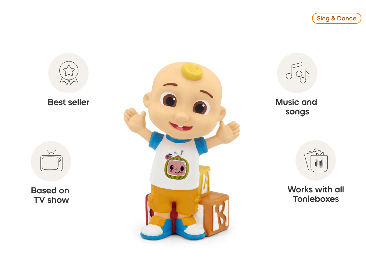 Cocomelon audio figurine, inspiring audio journeys and imaginative play