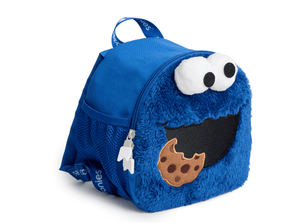 Toniebox Sesame Street Cookie Monster Backpack used to carry Toniebox, Tonies and accessories