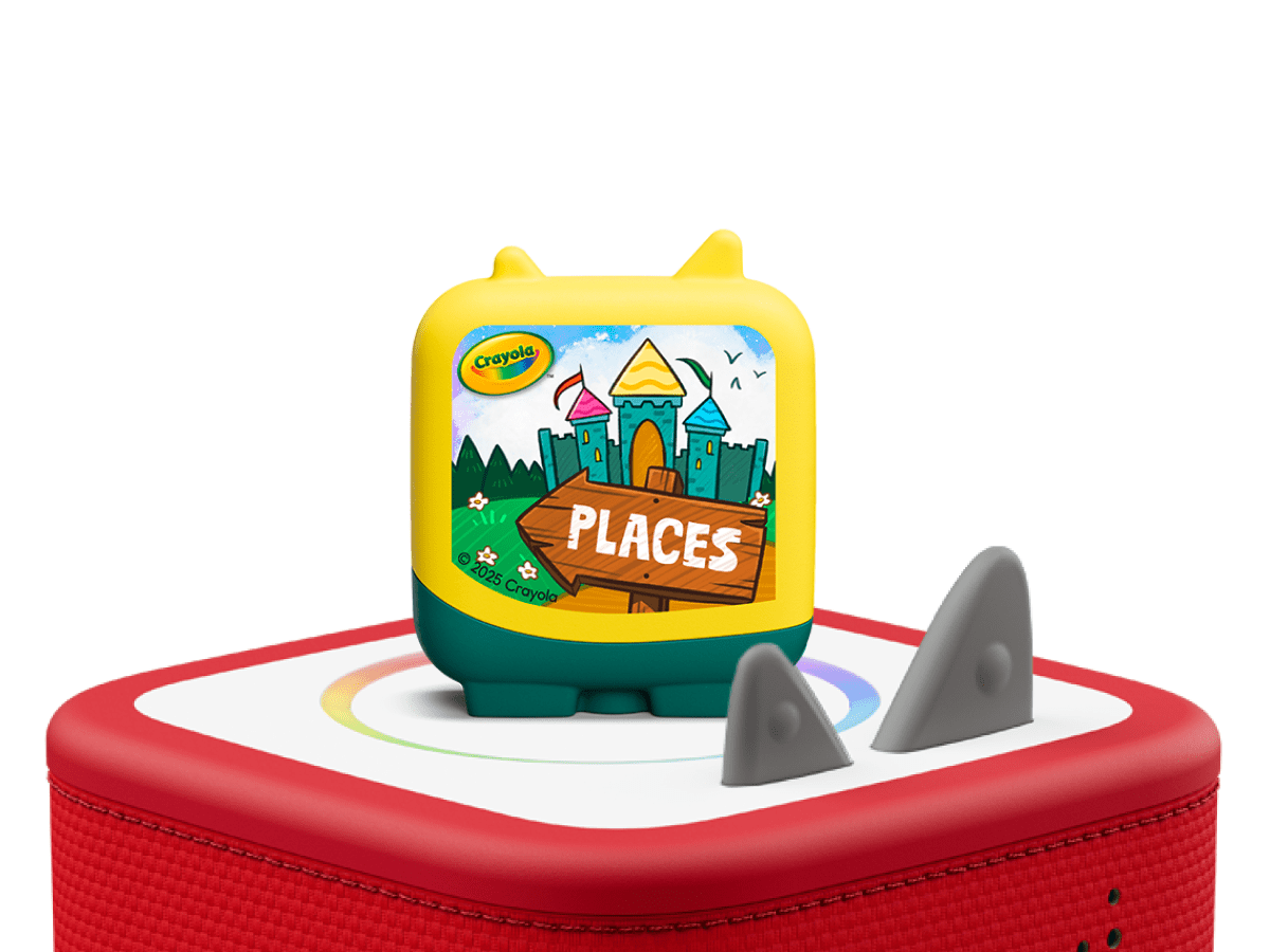 Crayola Art Adventures on a red Toniebox 2 ready to play audio stories and songs