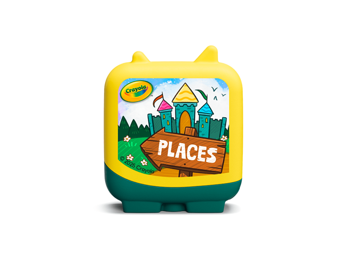 Crayola Art Adventures Tonie audio figurine for the Toniebox, which plays audio content