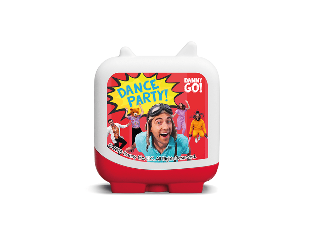 Danny Go Dancy Party audio figurine for the Toniebox, which plays audio content