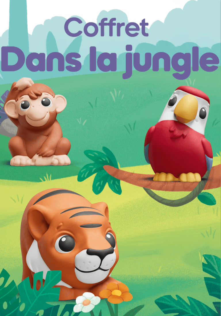 My First Tonies_ Jungle Set - Monkey, Parrot and Tiger (French) | Illustration