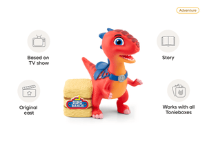 Dino Ranch Tonie audio figurine, inspiring audio journeys and imaginative play